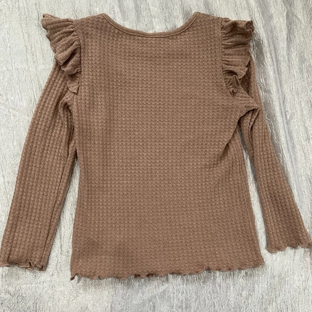 Lot Of 3 SHEIN Girls Long sleeve Shirts Size‎ 7Y Green, Pink, Tan